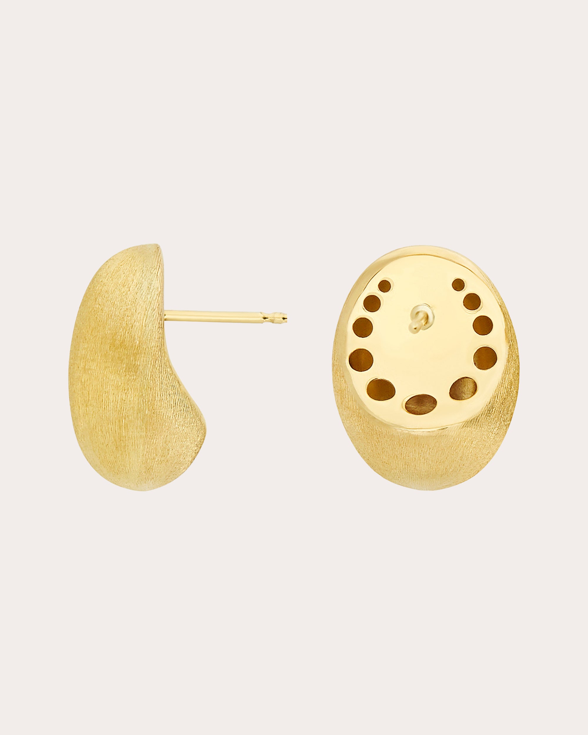 18k Gold Medium Boules Stud Earrings