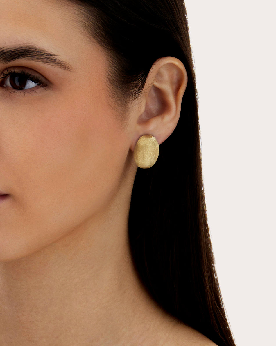 18k Gold Medium Boules Stud Earrings
