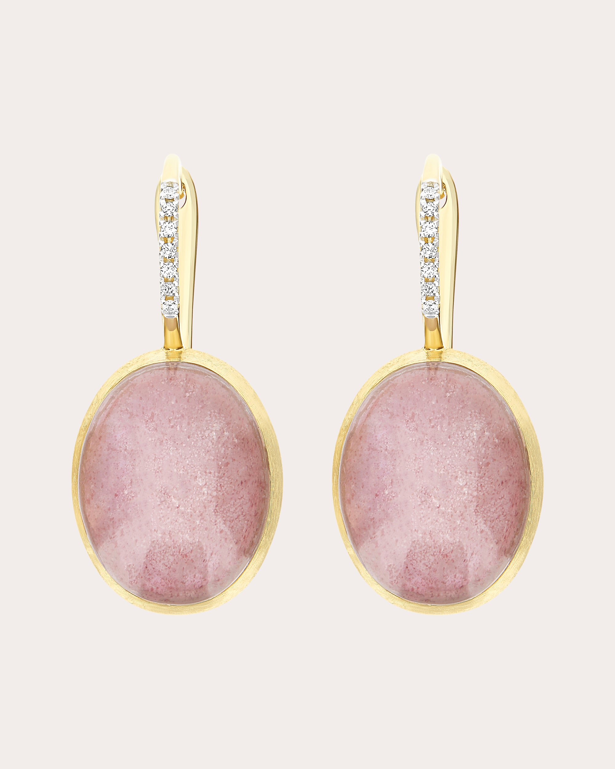 Large Rosolio Boules Ciliegine Drop Earrings