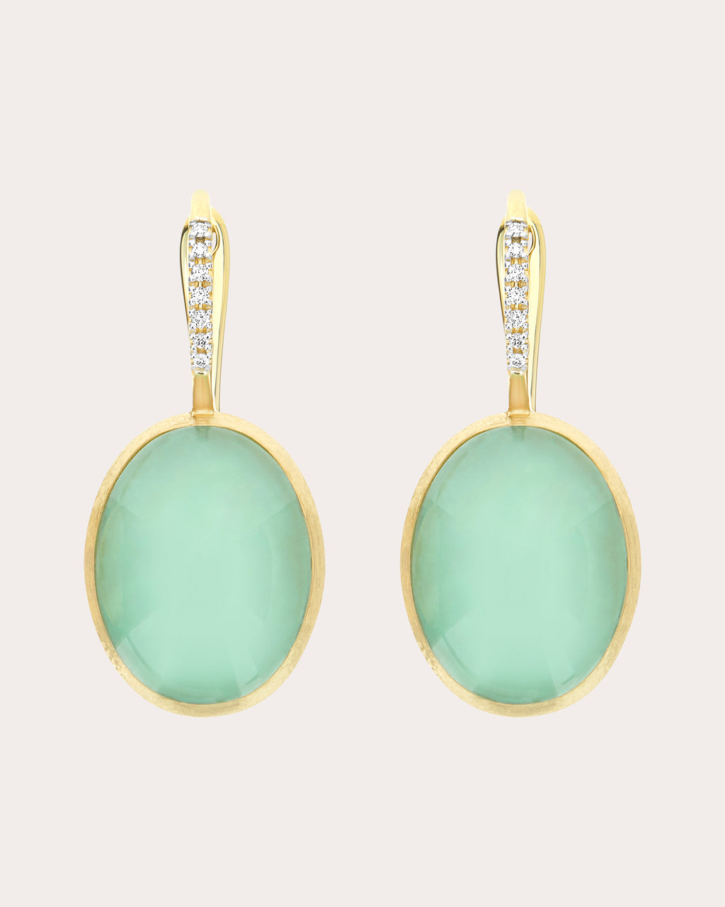 Large Lattementa Boules Ciliegine Drop Earrings