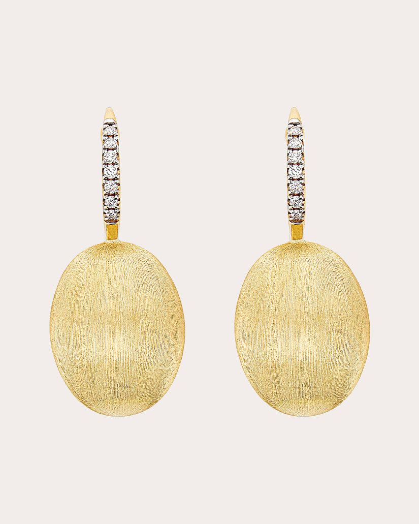 Diamond & 18k Gold Large Ciliegine Drop Earrings