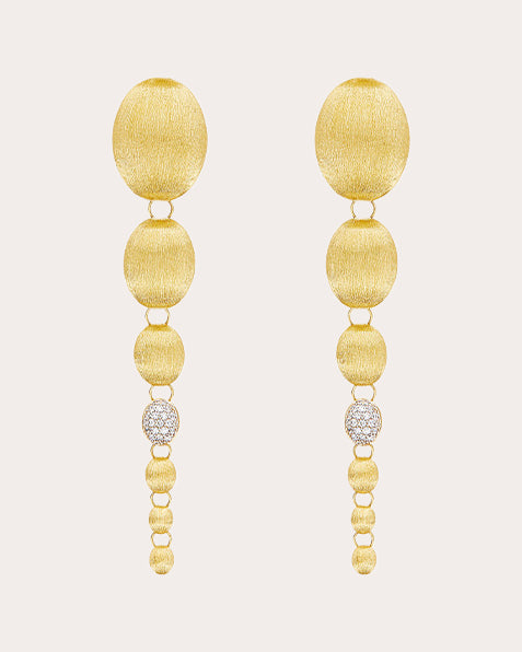 Diamond & 18k Gold Ivy Nuvole Drop Earrings