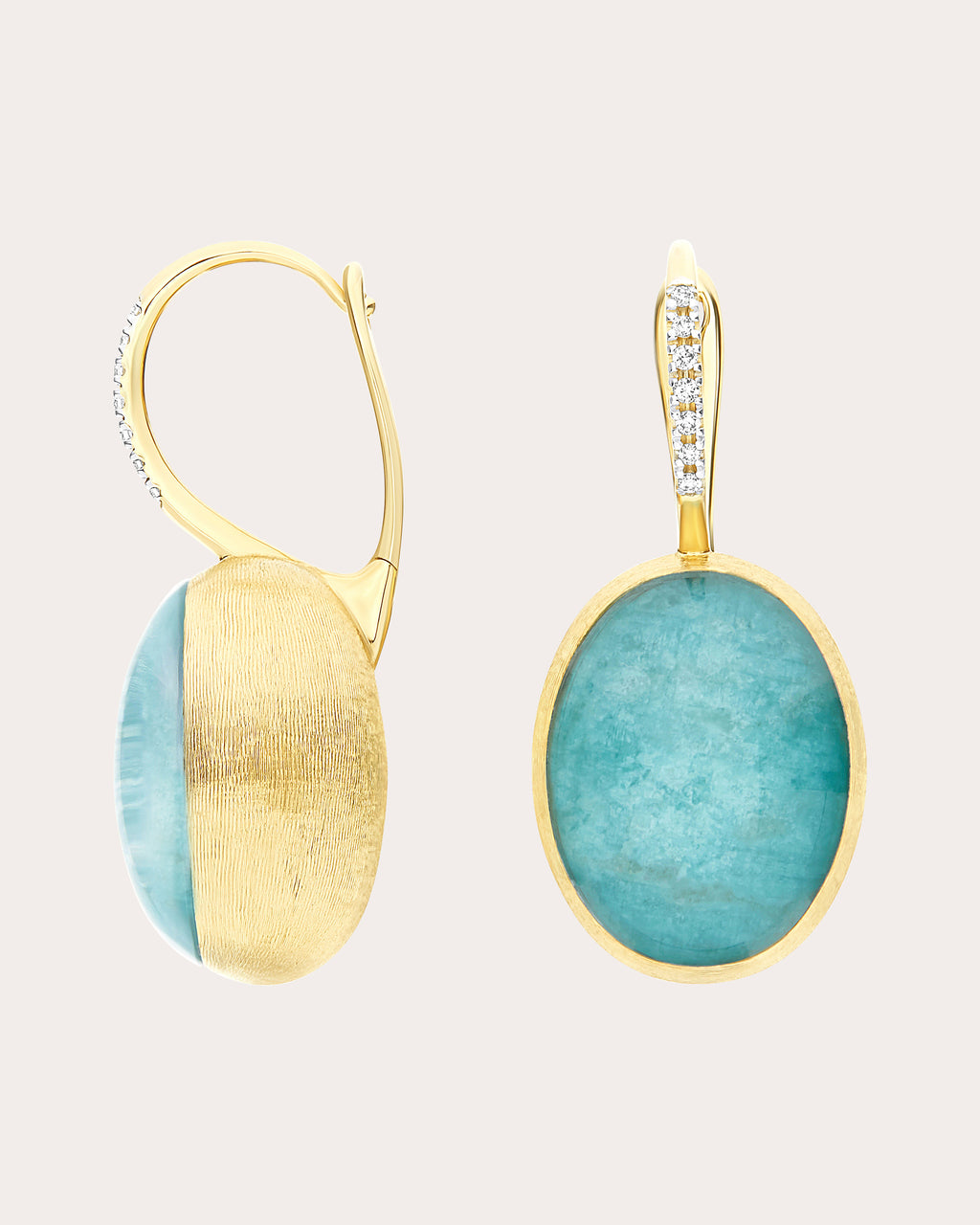 Large Anice Boules Ciliegine Drop Earrings