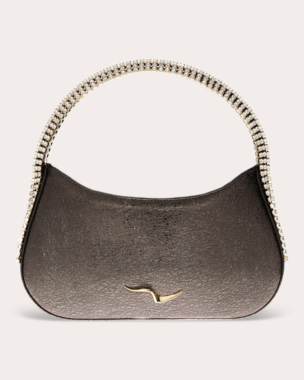 Koda Crystal Metallic Leather Shoulder Bag