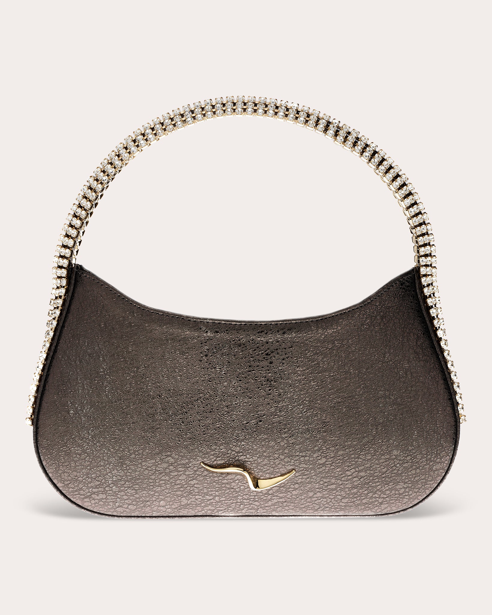Koda Crystal Metallic Leather Shoulder Bag
