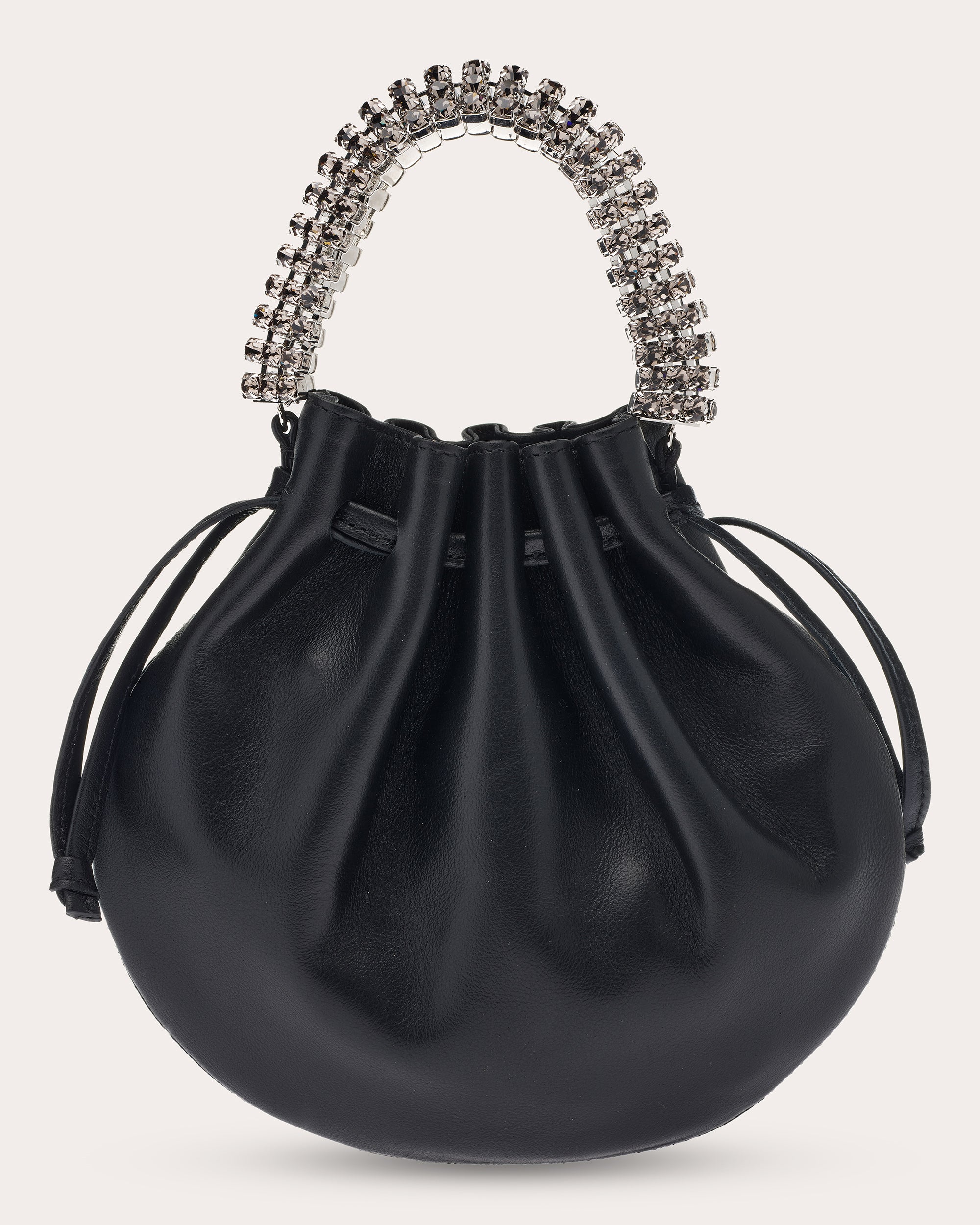 Ayla Crystal Leather Pouch Tote