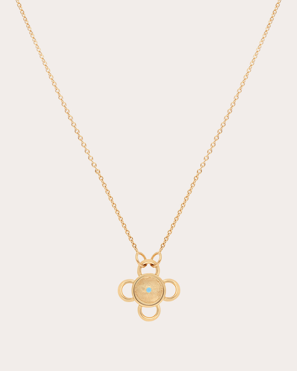 Sapphire & 18k Gold Baby Bolt Pendant Necklace