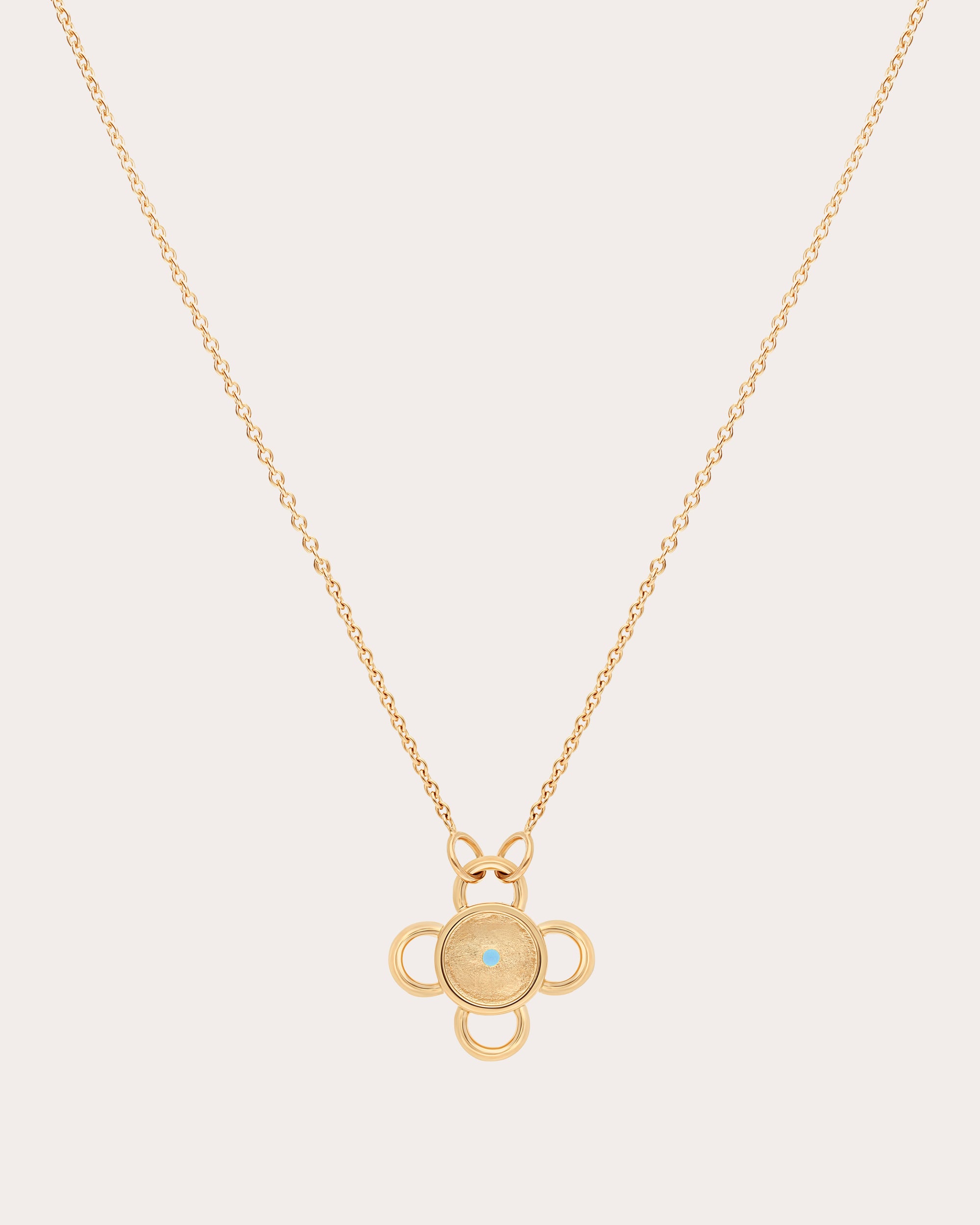 Sapphire & 18k Gold Baby Bolt Pendant Necklace