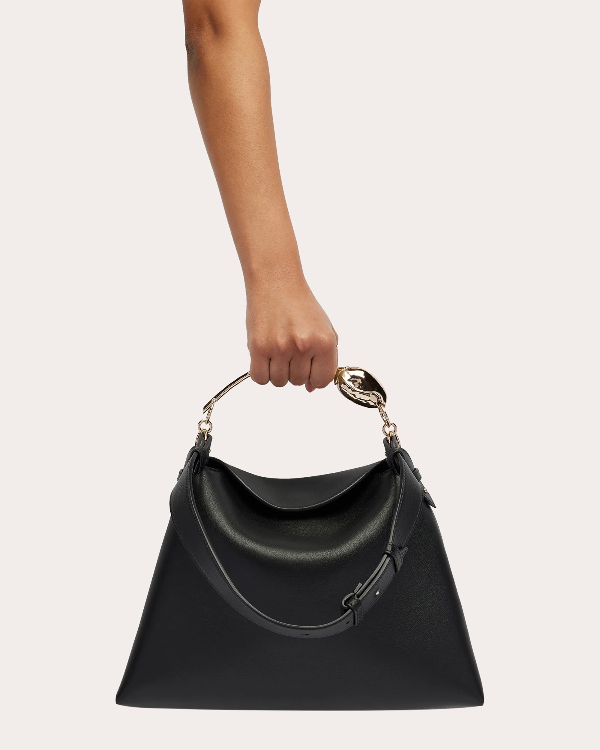 Large Bloom Leather Handbag