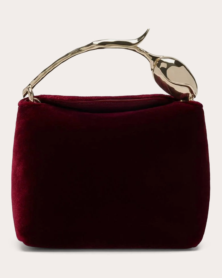 Micro Bloom Velvet Handbag