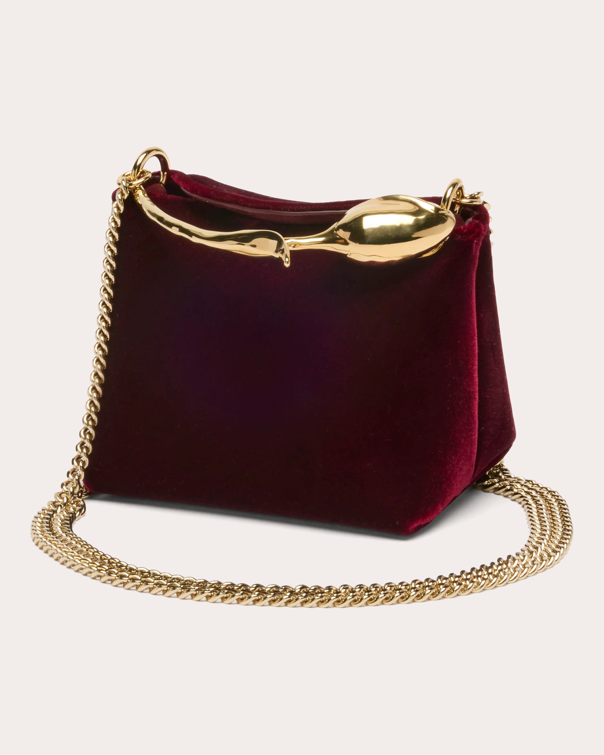 Micro Bloom Velvet Handbag
