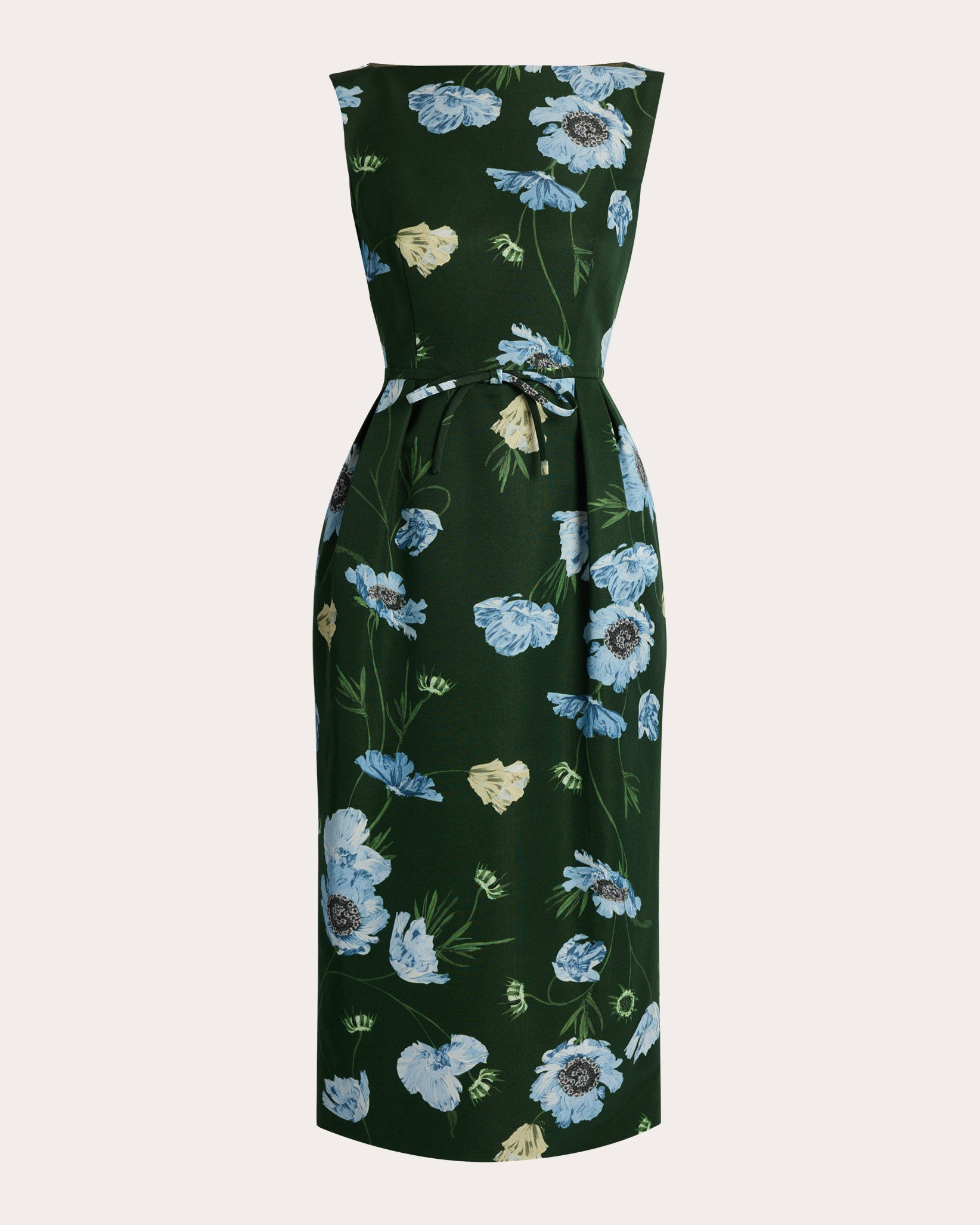 Floral Cotton Faille Pencil Dress