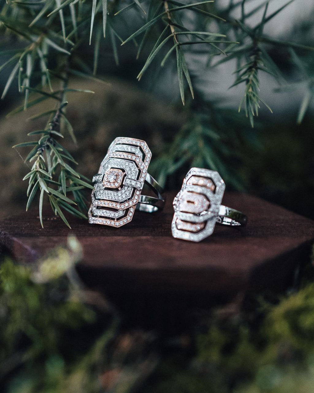 Diamond & 18k Rose Gold Two-Tone Mini My Way Ring