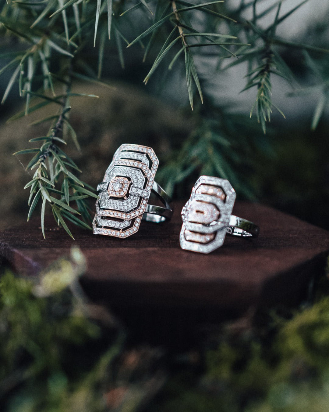 Diamond & 18k Rose Gold Two-Tone Mini My Way Ring