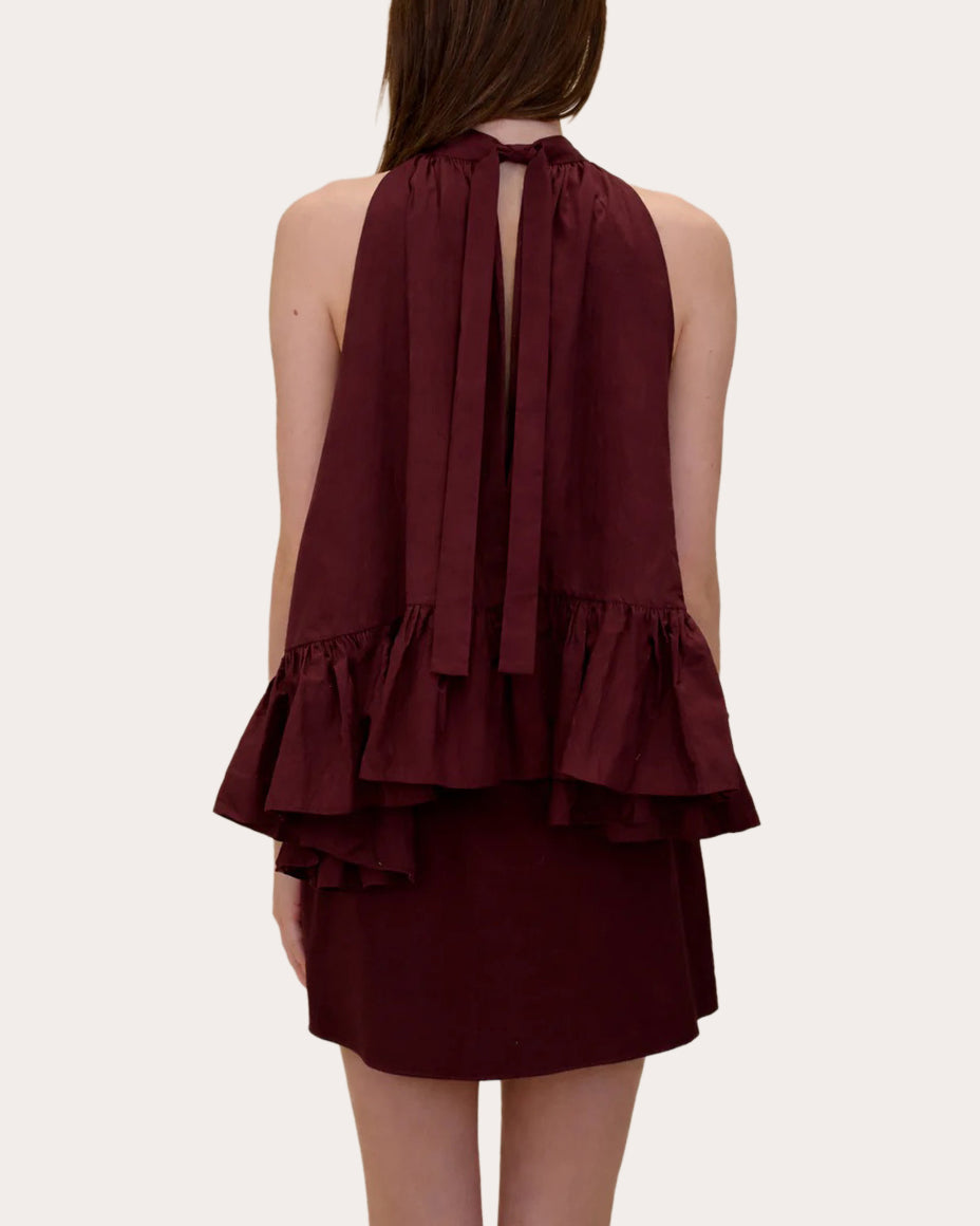 Blair Poplin A-Line Mini Skirt