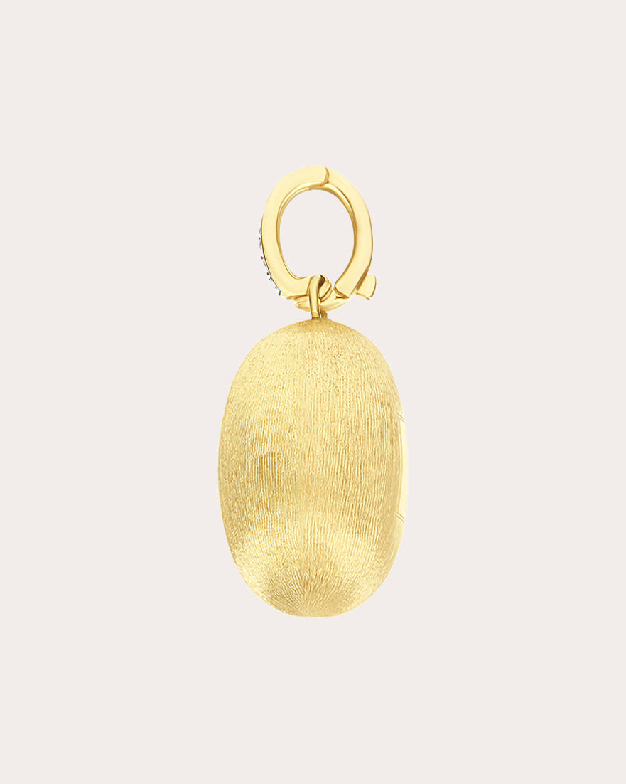 Diamond & 18k Gold Large Boules Charm