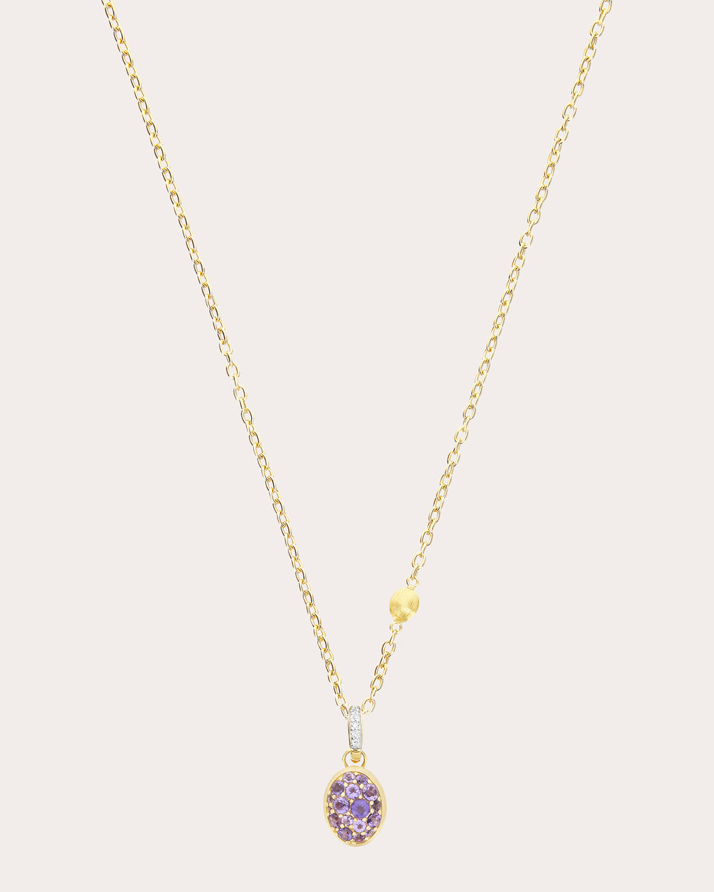 Amethyst Pavé Small Violetta Boules Charm
