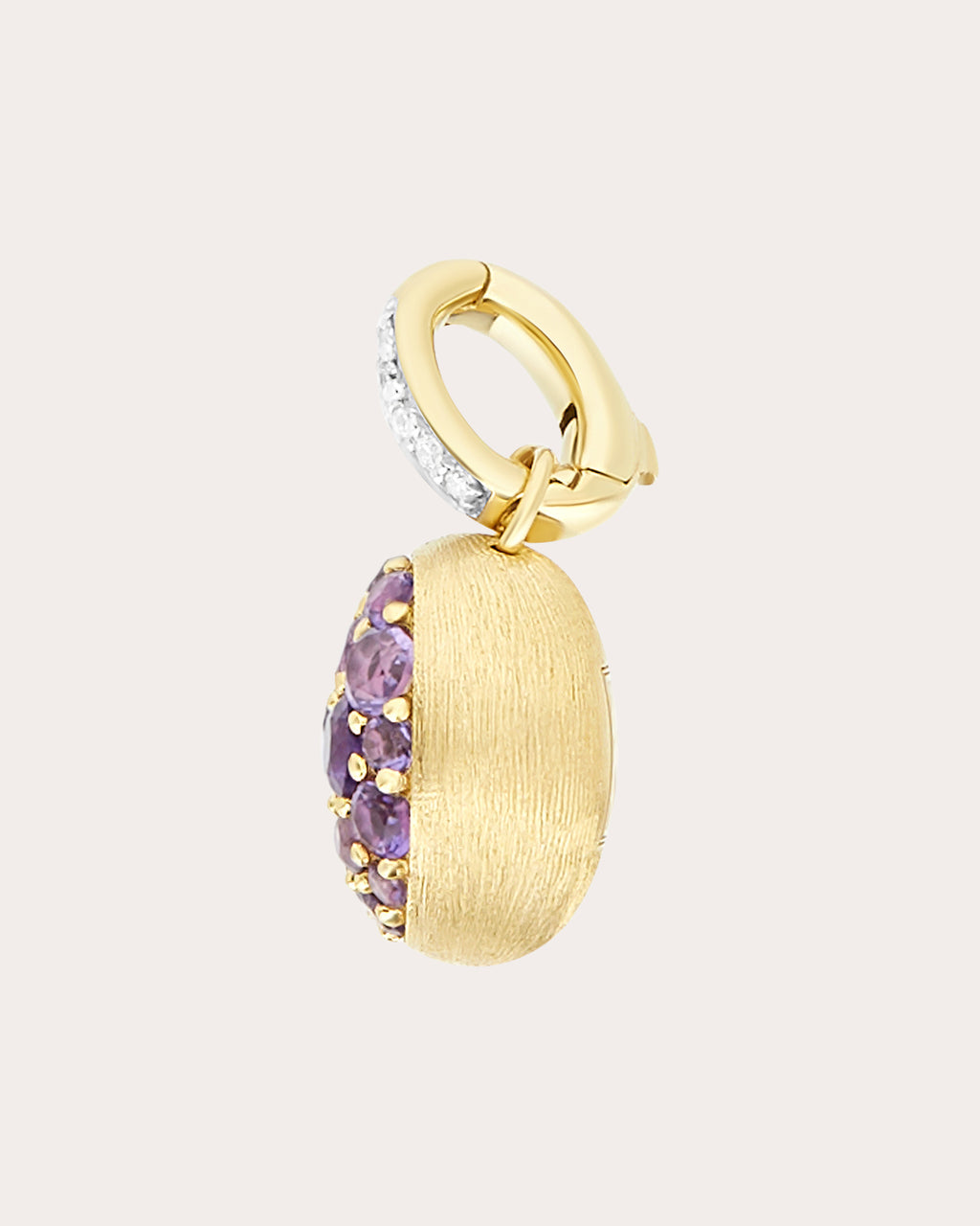 Amethyst Pavé Small Violetta Boules Charm