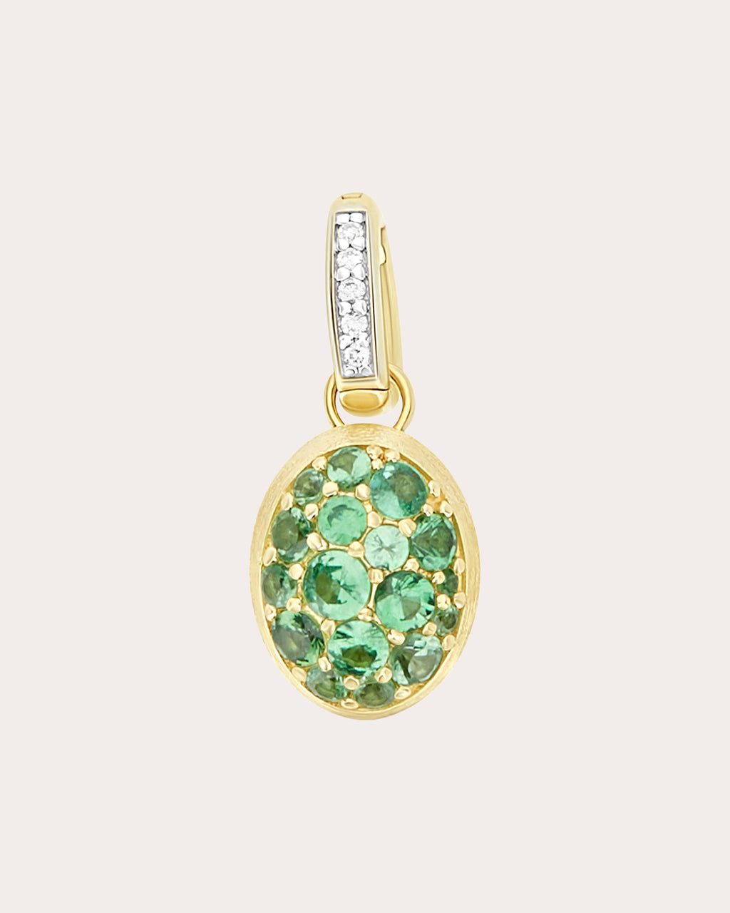 Tsavorite Pavé Small Lattementa Boules Charm