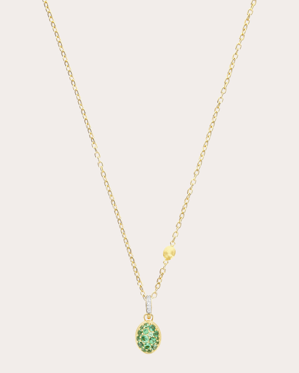 Tsavorite Pavé Small Lattementa Boules Charm