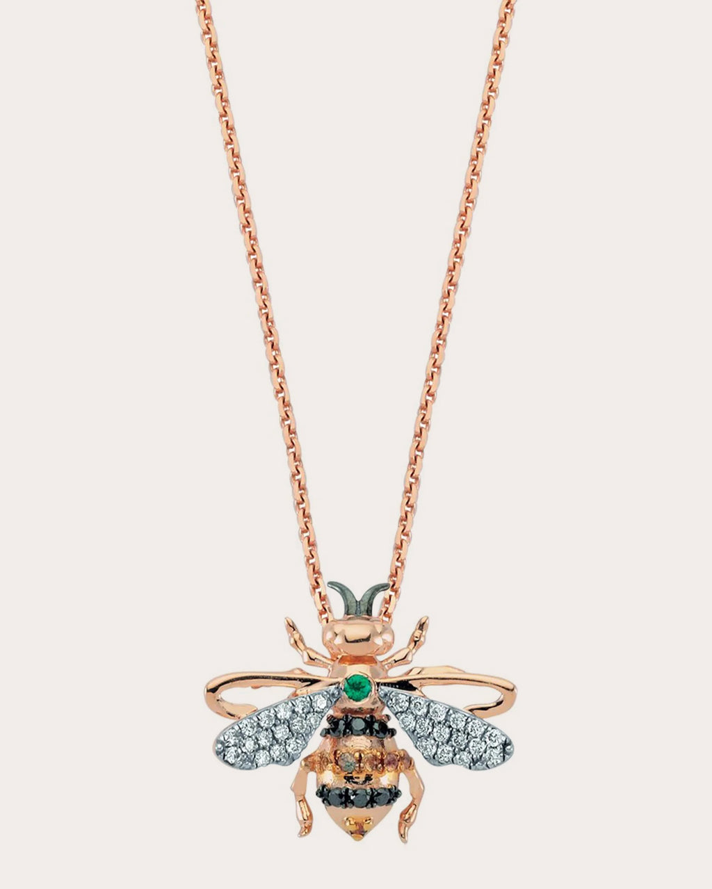 Diamond Queen Bee Moreno Pendant Necklace