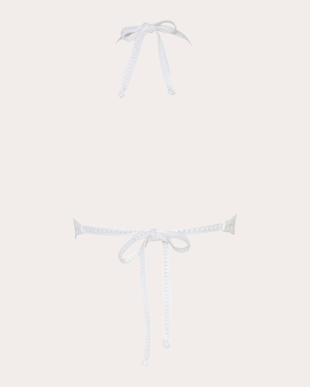 Paradis Geometric Mesh Halter Bikini Top