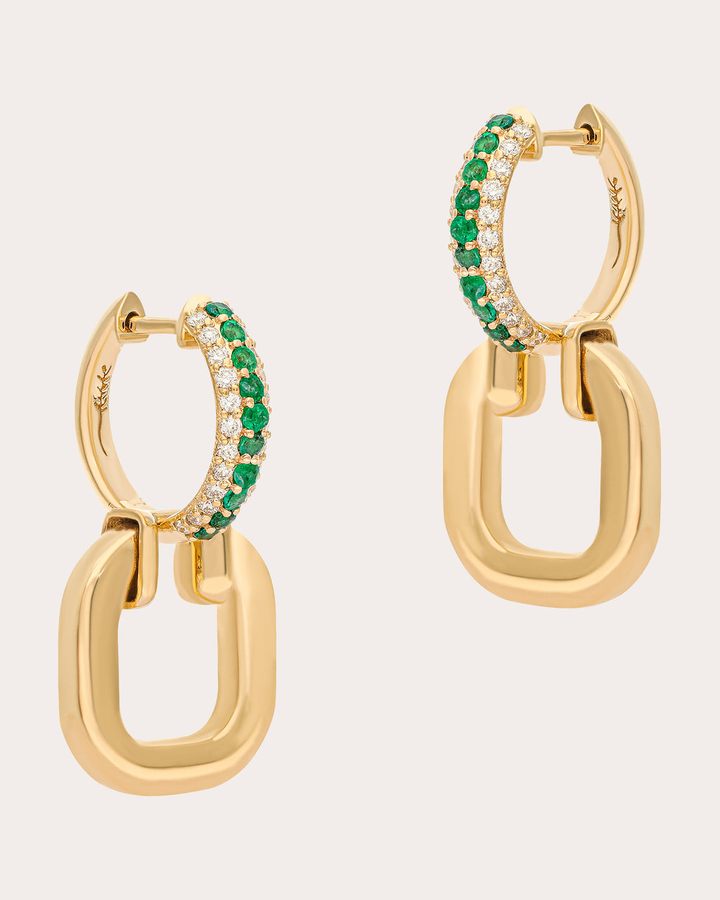Emerald & Diamond Pillow Talk Drop Earrings