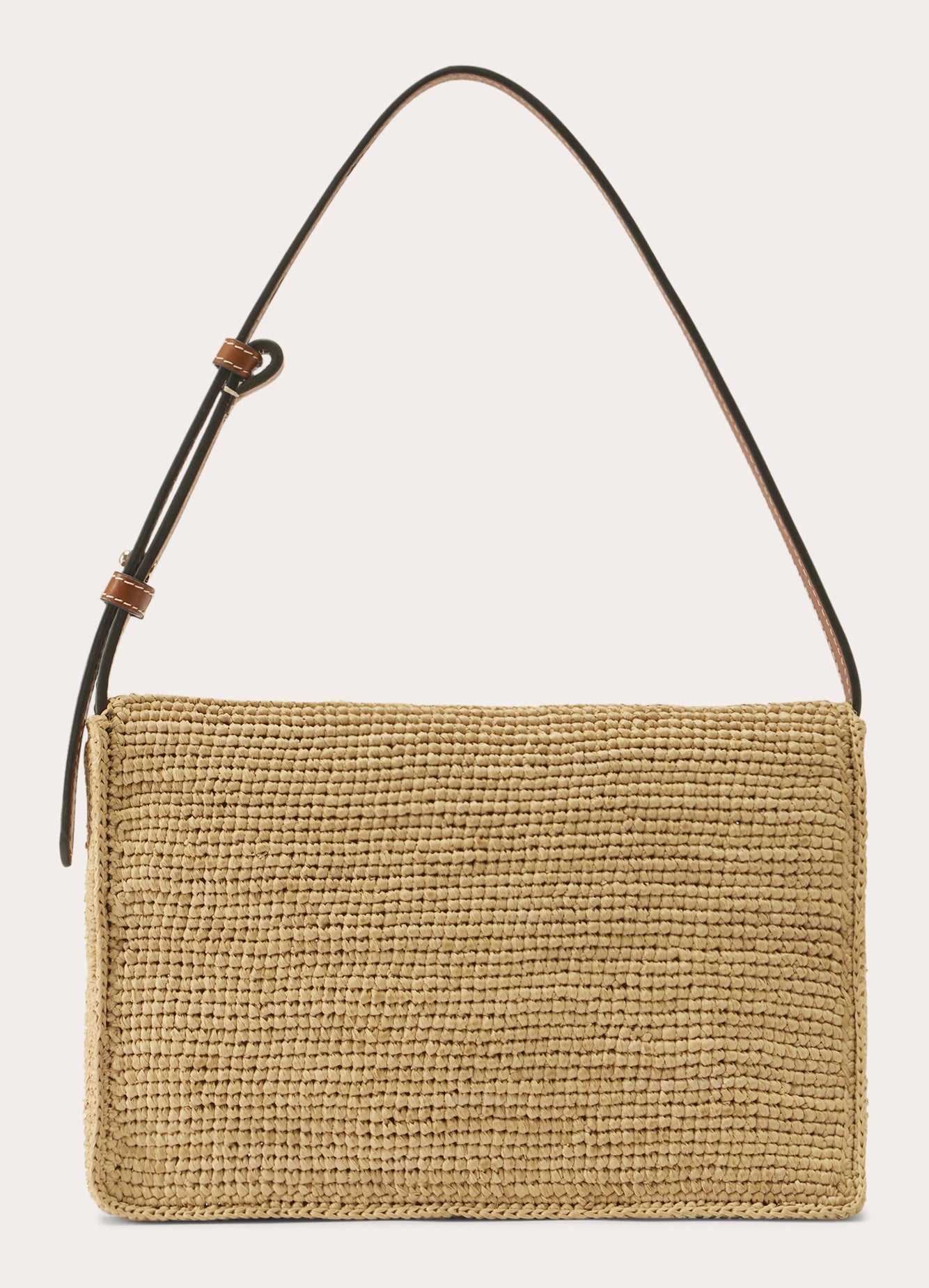Poppy Crocheted Raffia Crossbody Bag