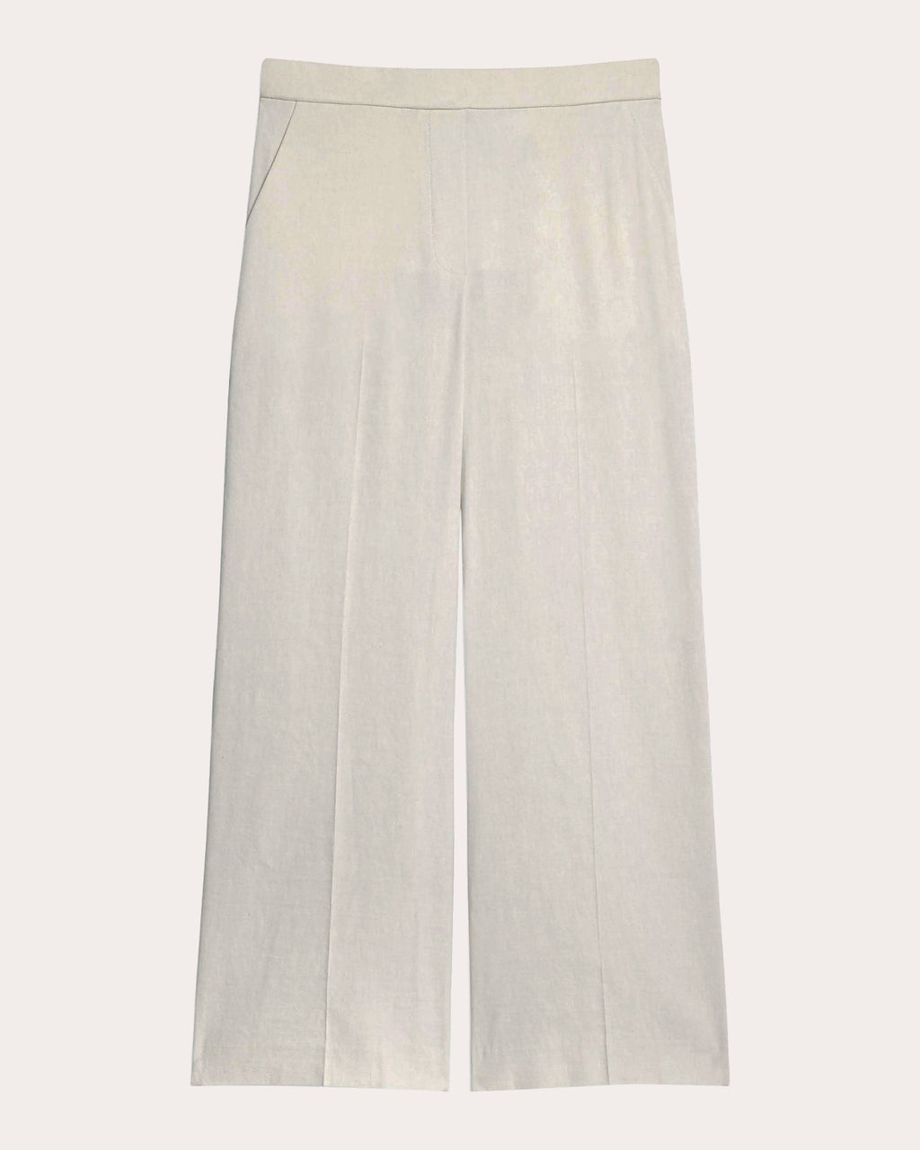 Good Linen Classic Straight Pull-On Pants
