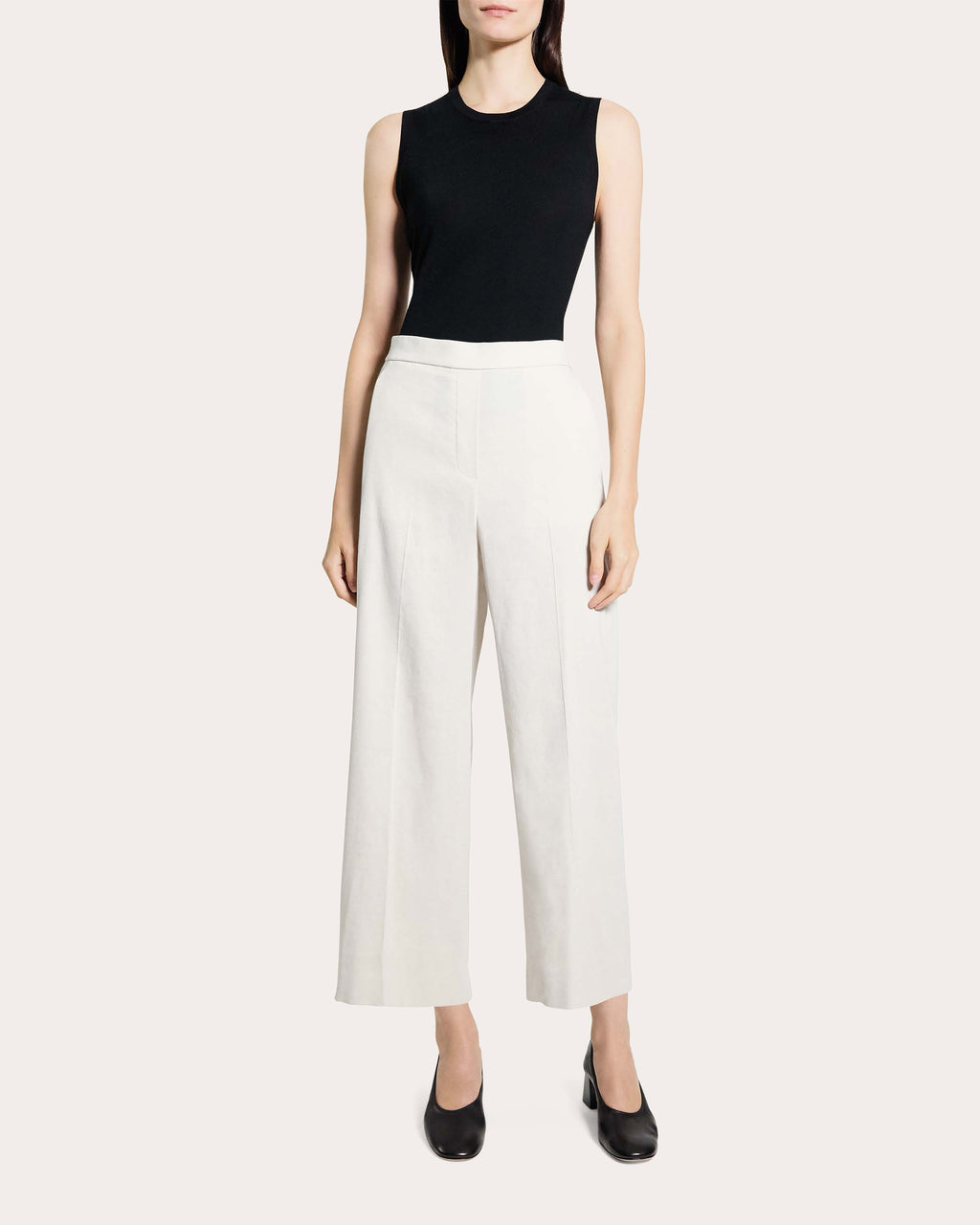 Good Linen Classic Straight Pull-On Pants