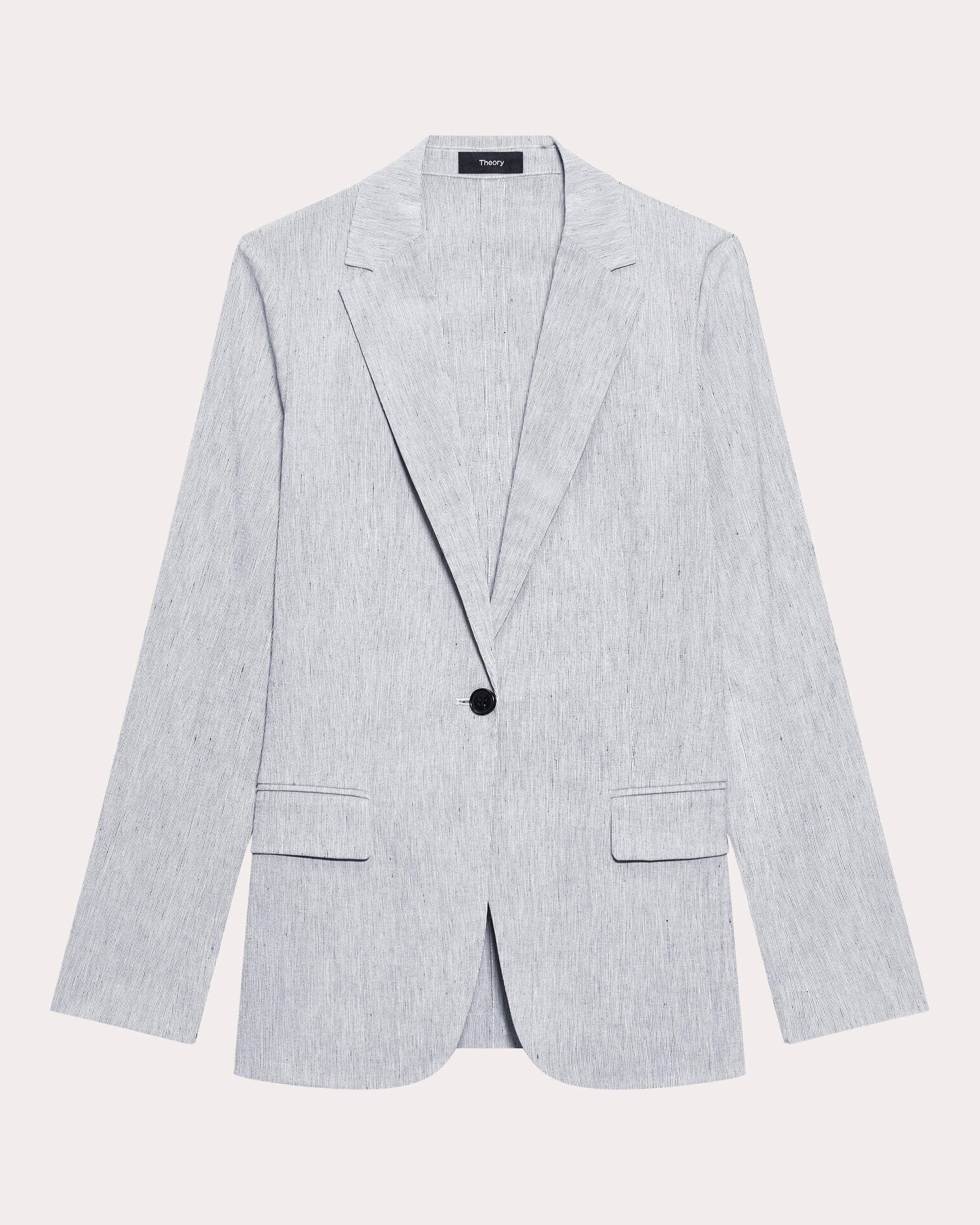 Textured Linen Staple Blazer