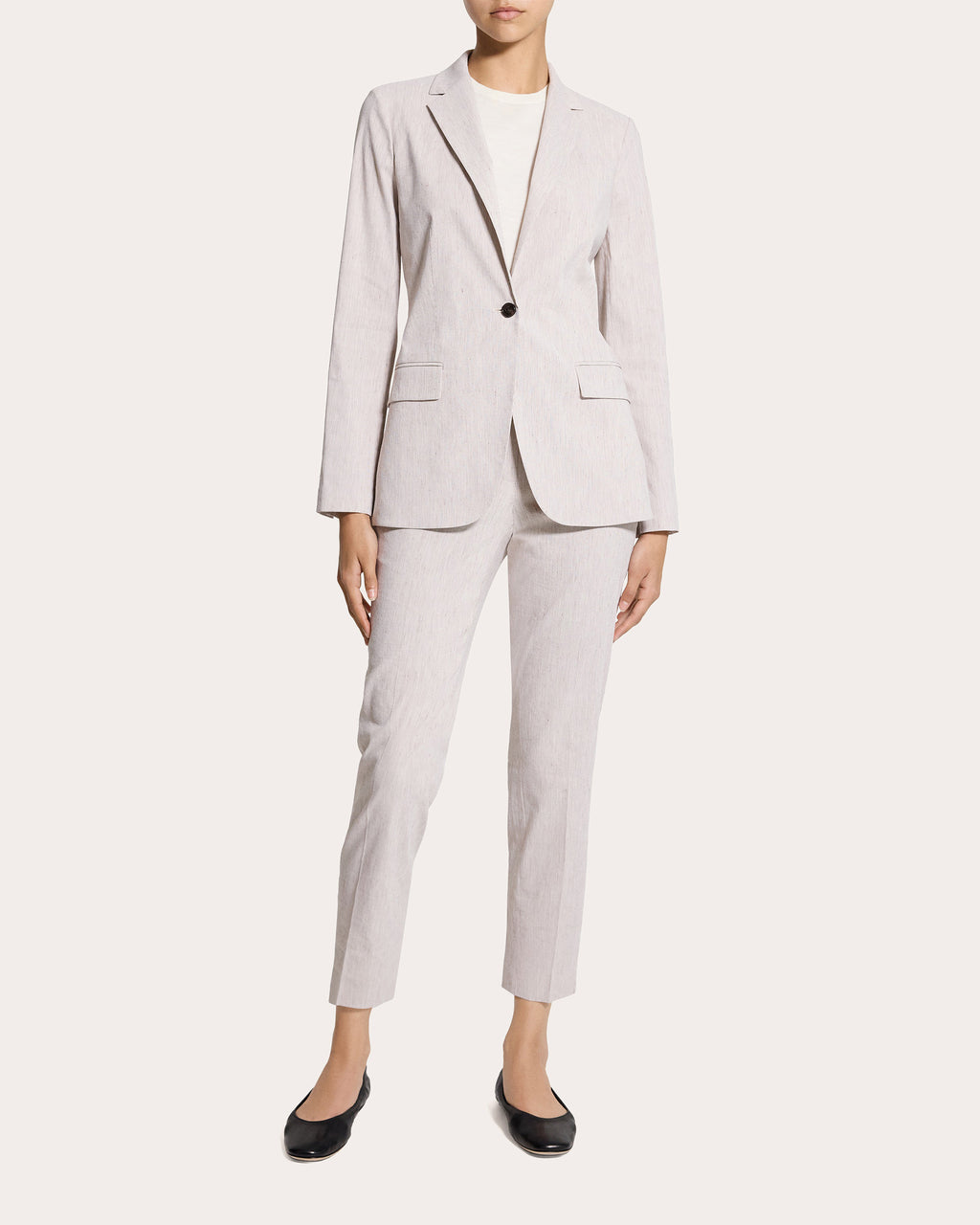 Textured Linen Staple Blazer