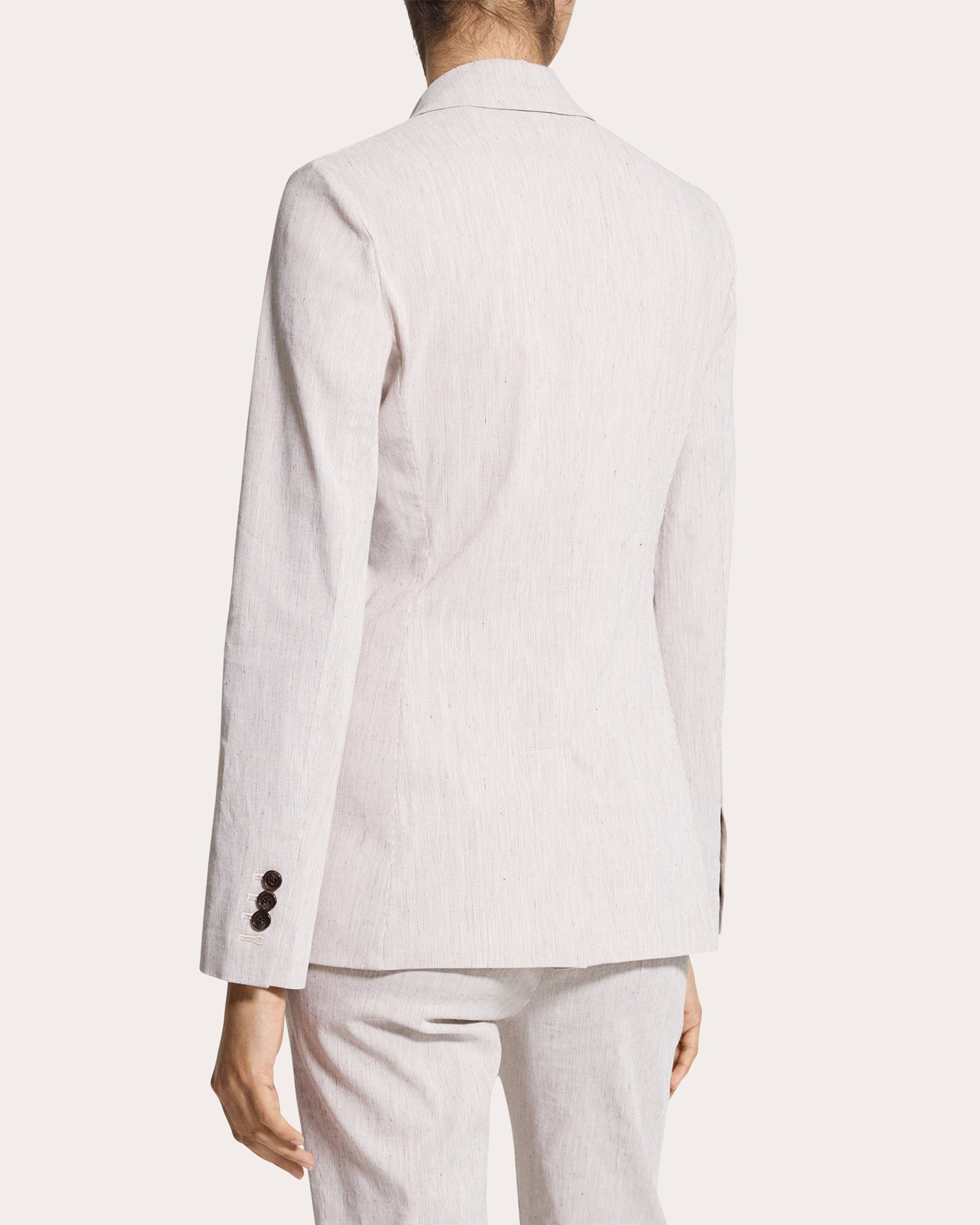 Textured Linen Staple Blazer