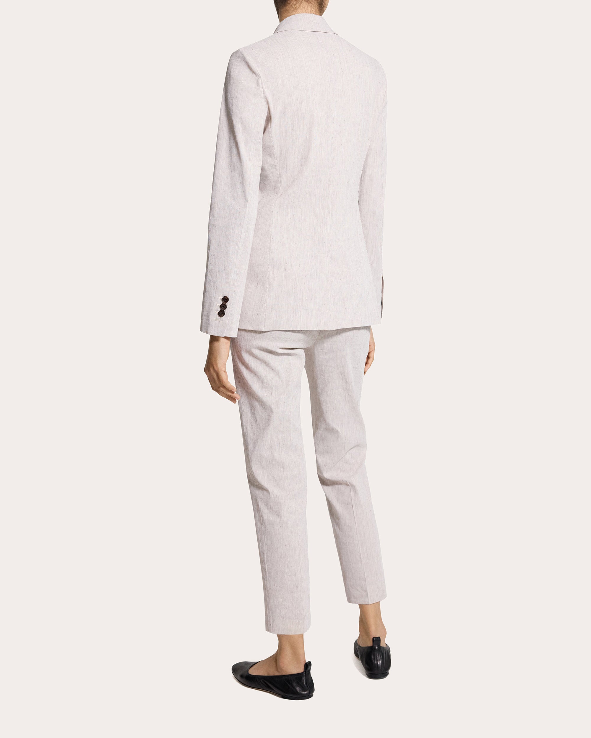 Textured Linen Staple Blazer
