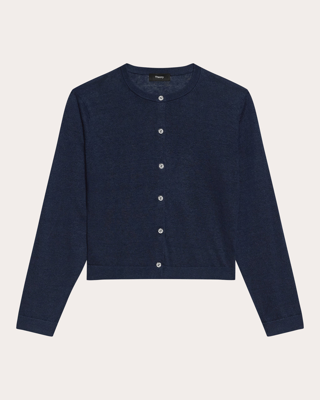 Linen Knit Cropped Cardigan