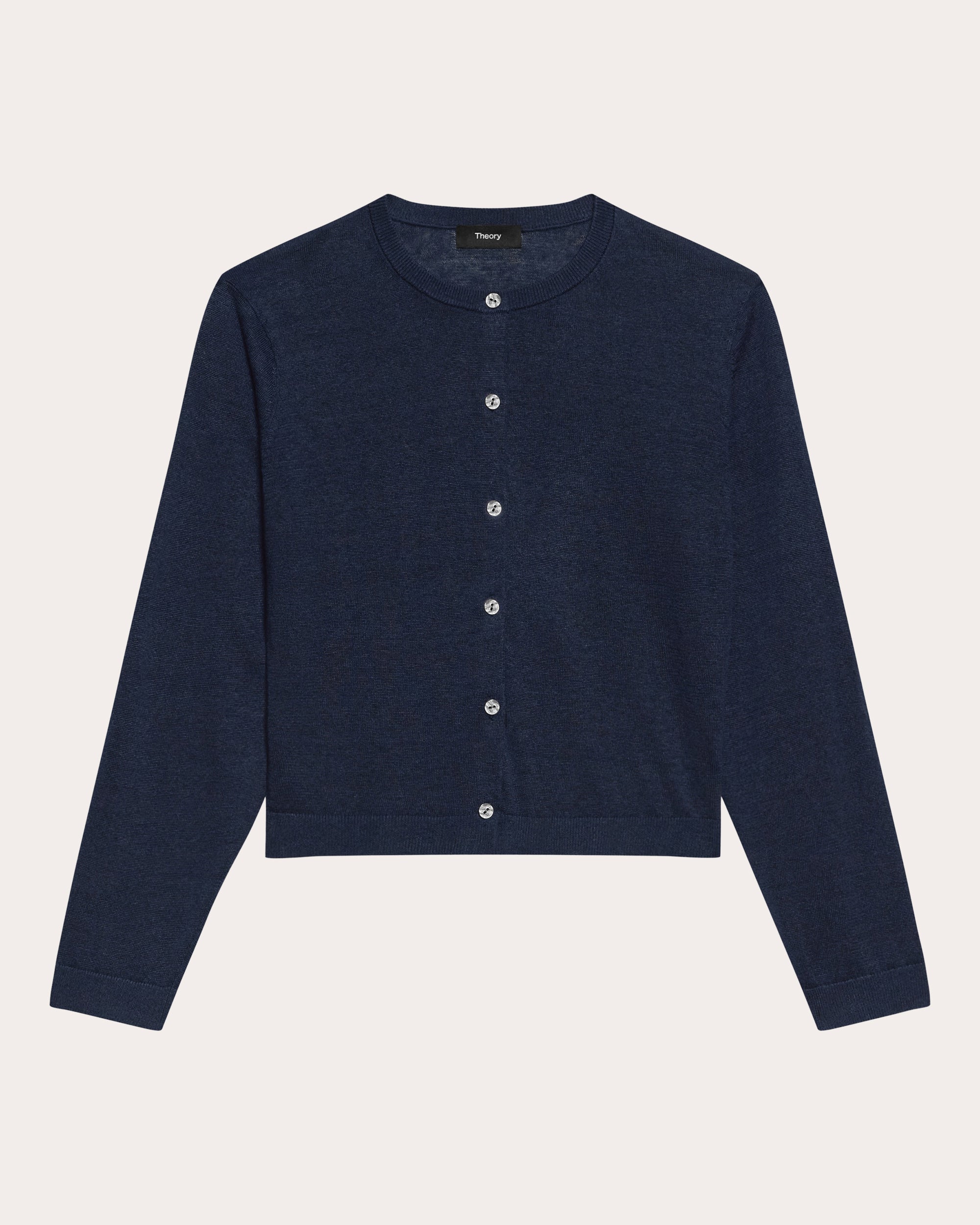 Linen Knit Cropped Cardigan