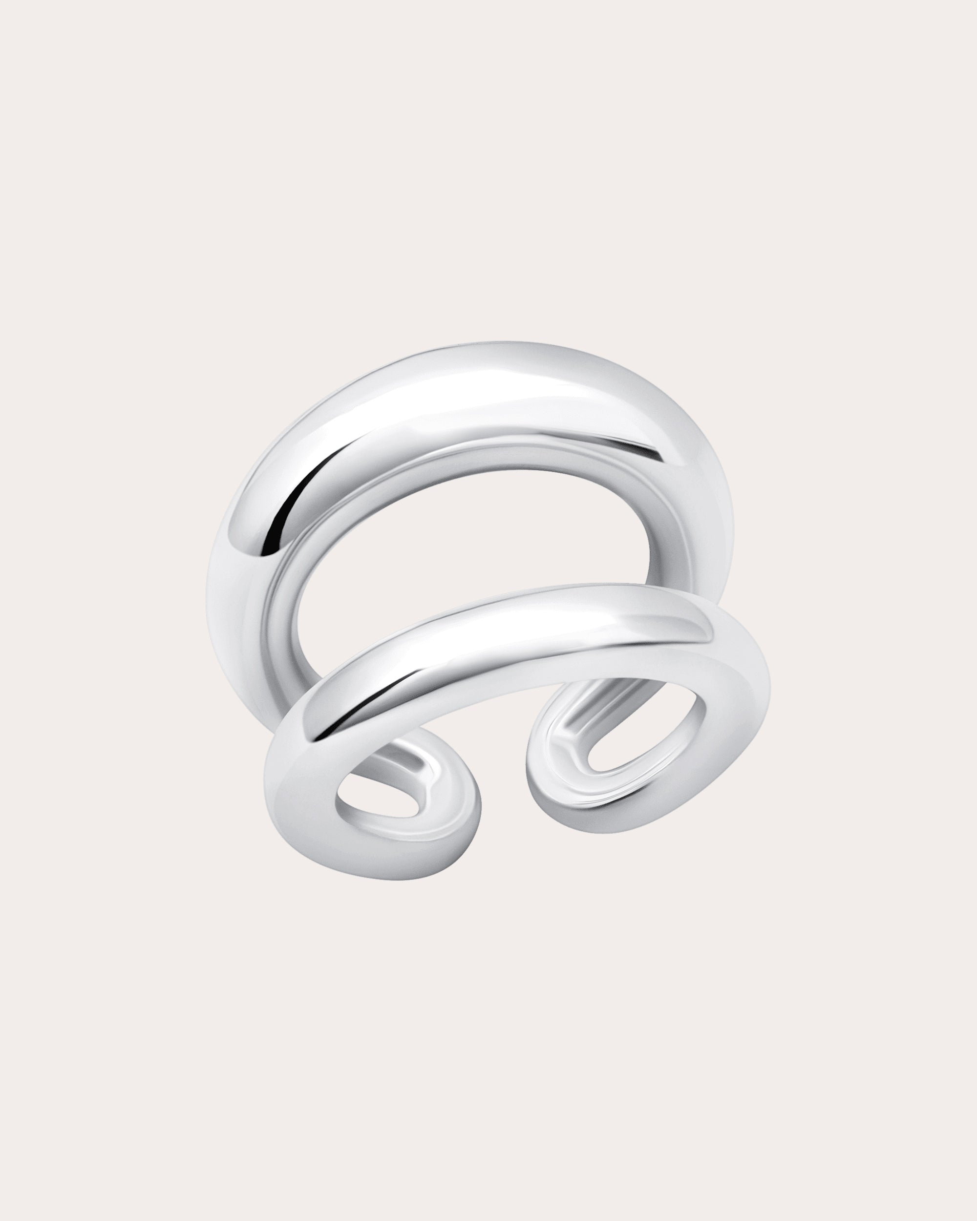 Grande Twin Tusk Ring