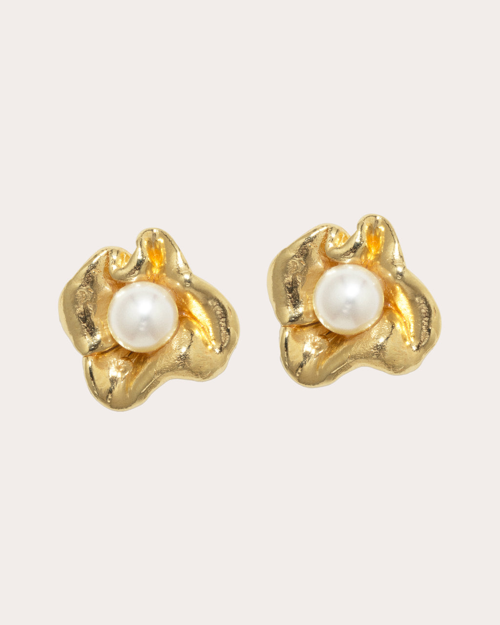 Freshwater Pearl Unity Stud Earrings