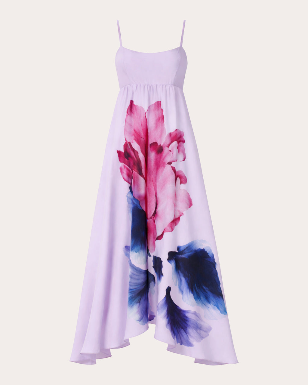 Rachel Floral Crepe de Chine Midi Dress