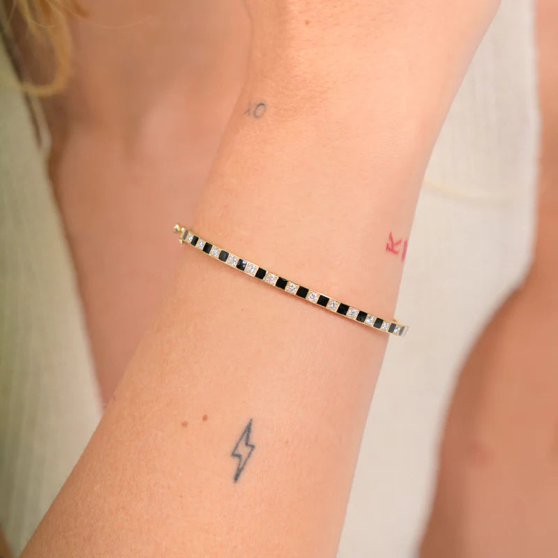 Diamond & 18k Gold Illusion Bracelet