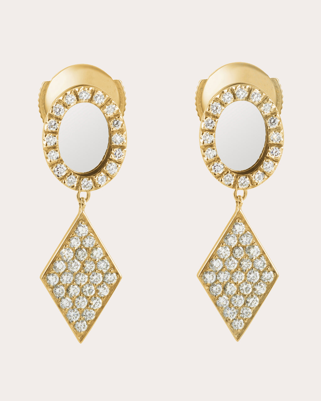Diamond & 18k Gold Sagesse Drop Earrings