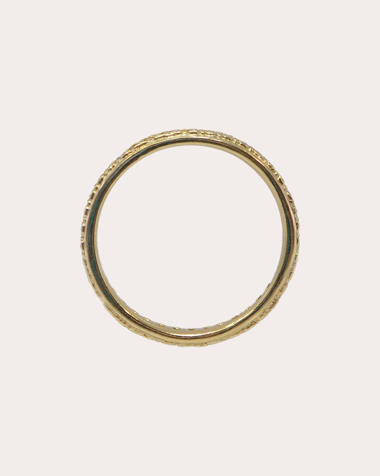 White Sapphire & 18k Gold Sueno Band Ring
