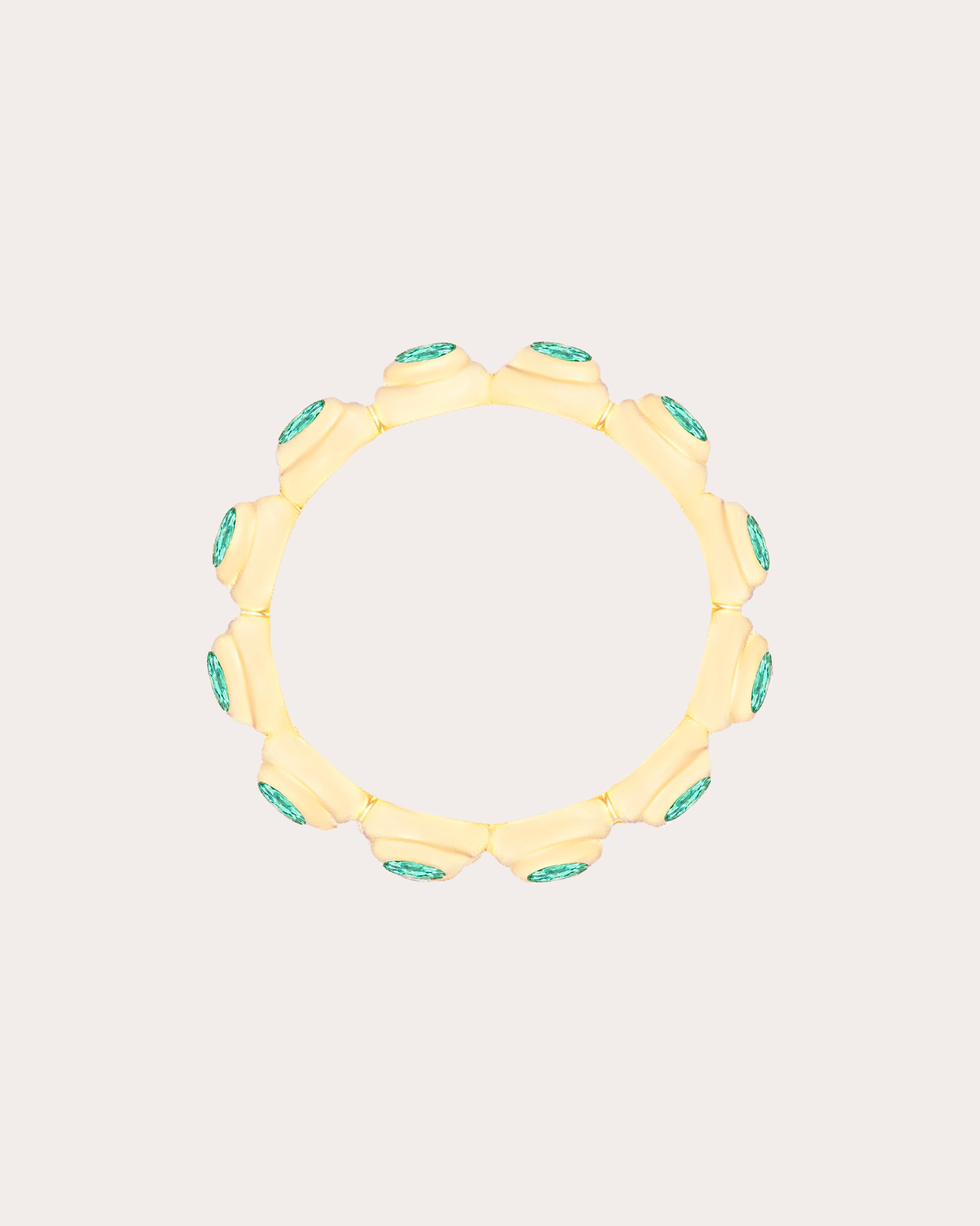 Emerald & 14k Gold Large Evolve Ring