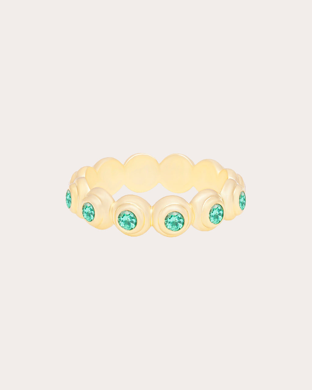 Emerald & 14k Gold Large Evolve Ring