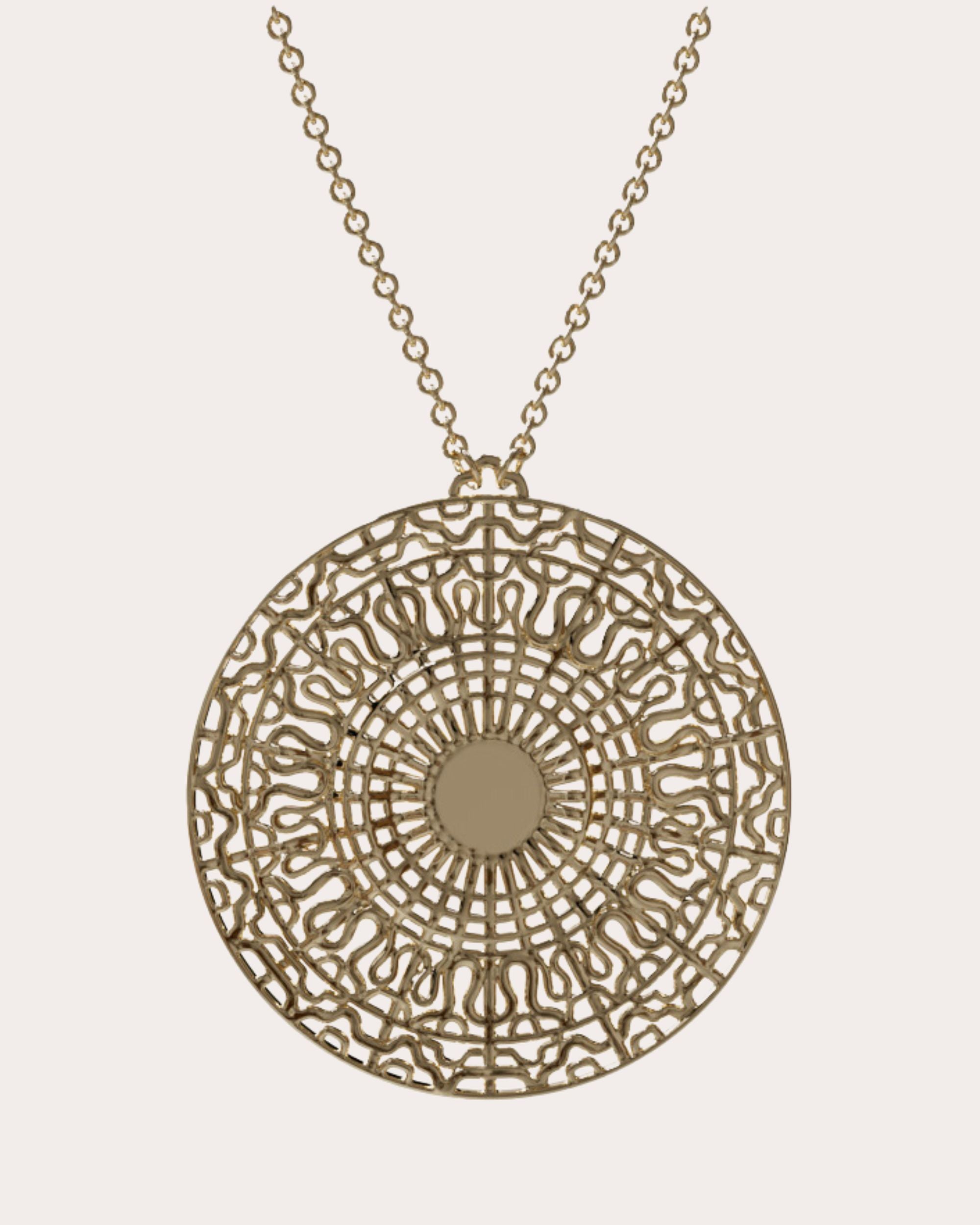 14k Gold 528Hz Pendant Necklace