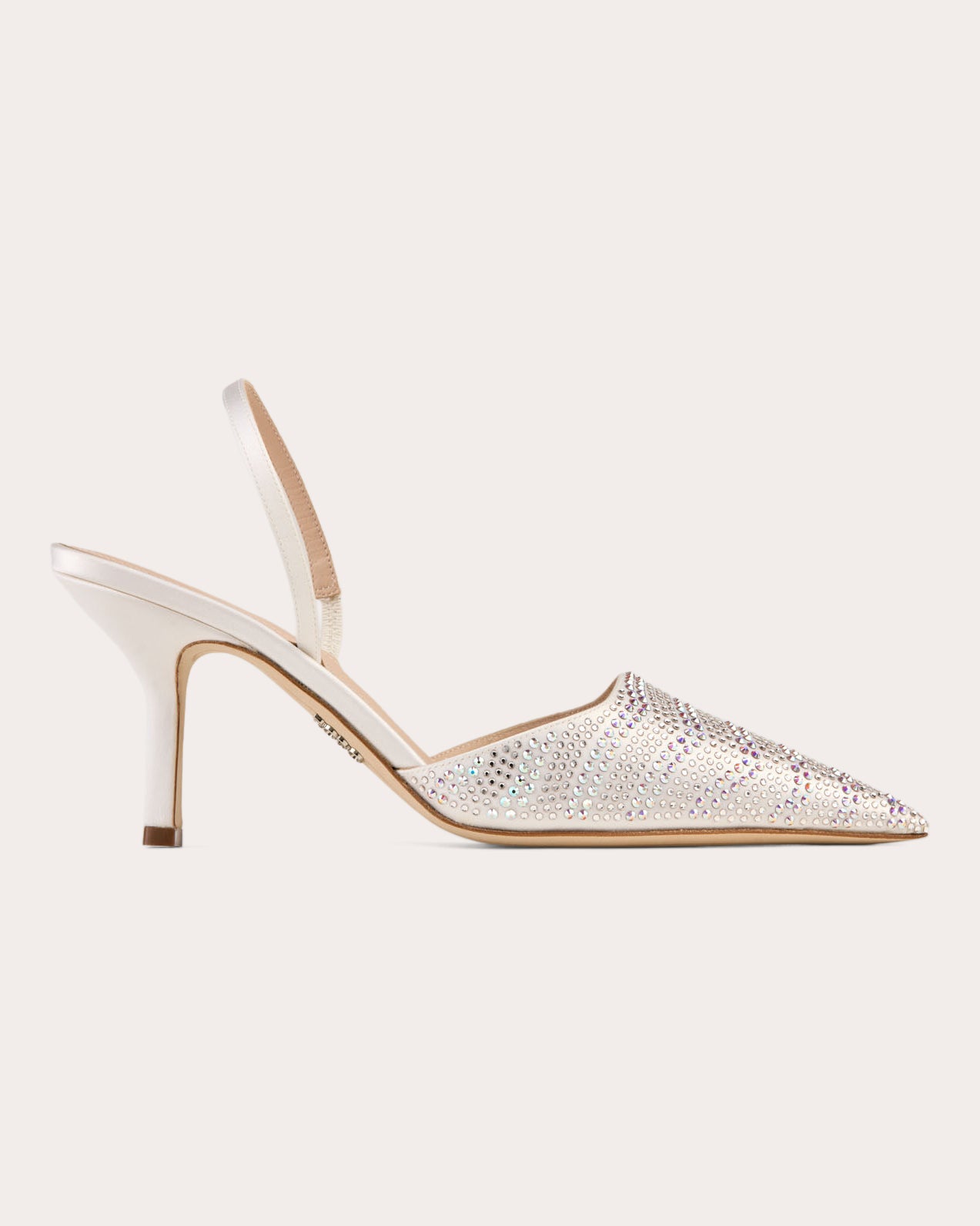 Assia 80 Embellished Satin Slingback