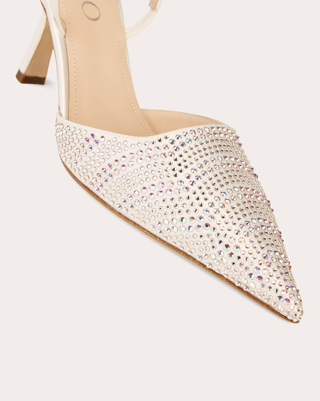 Assia 80 Embellished Satin Slingback