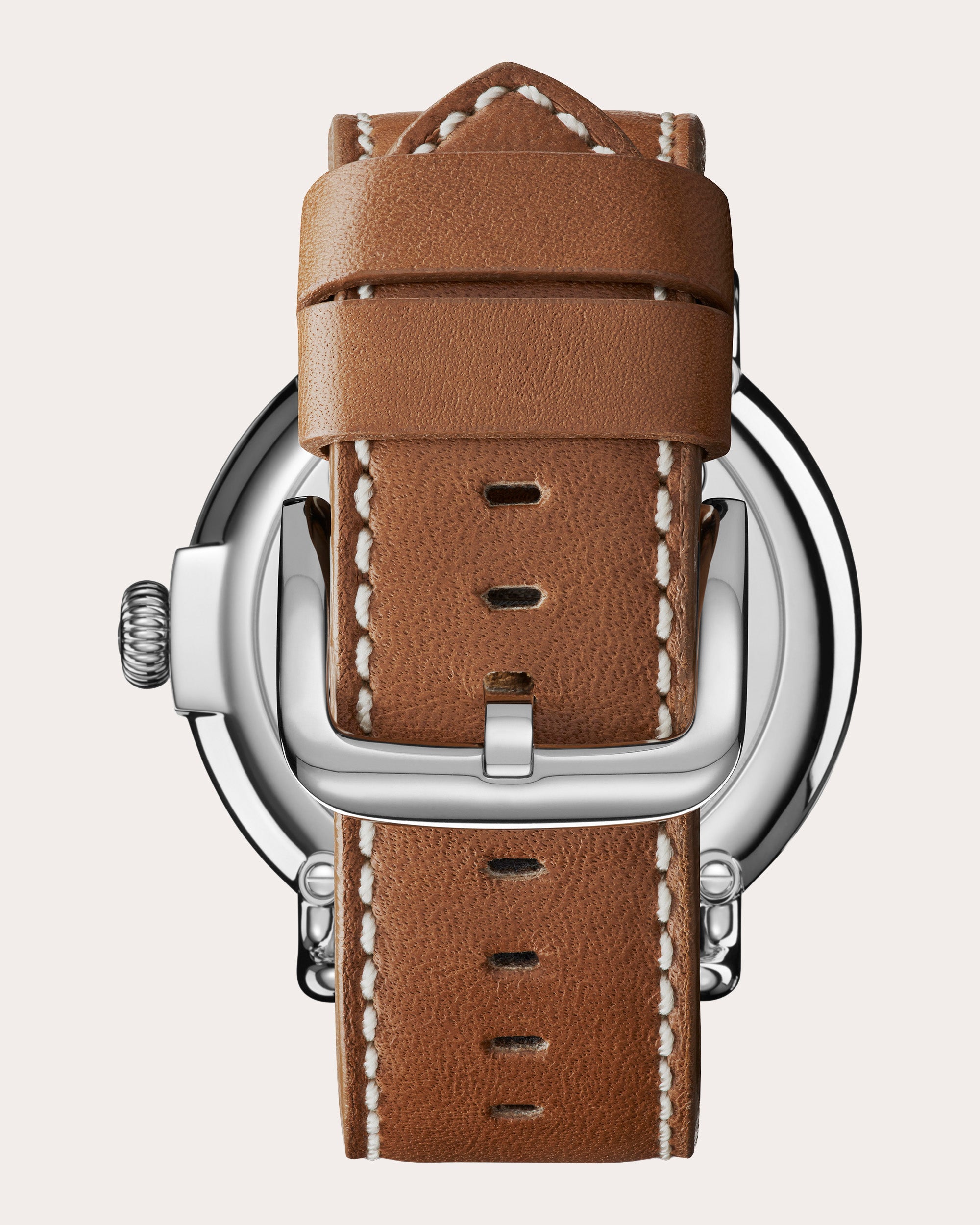Men's Runwell 47mm Sub-Second Leather-Strap Watch