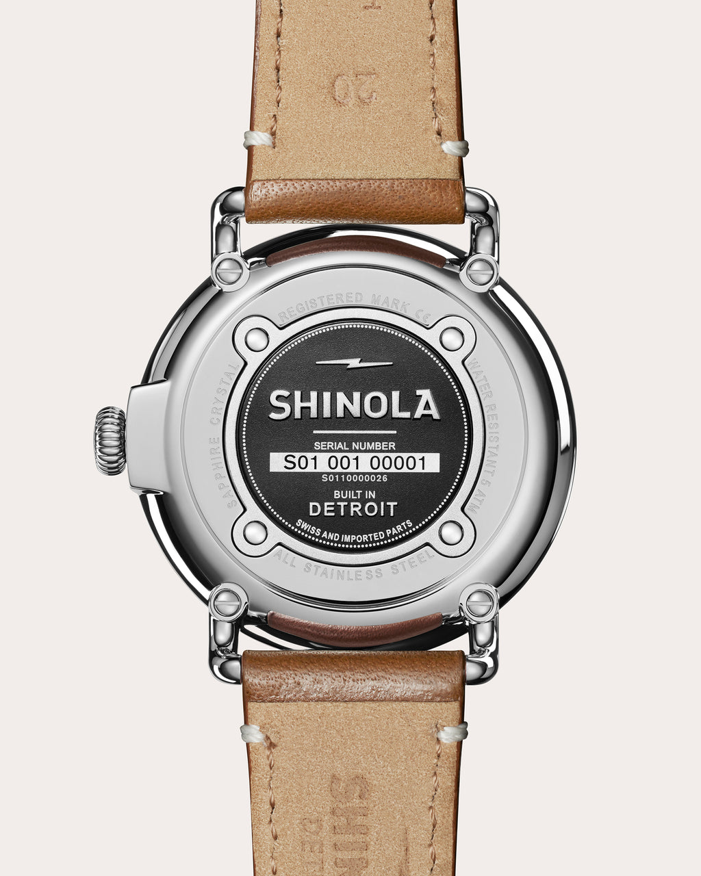 Men's Runwell 41mm Stainless Steel and Leather Watch