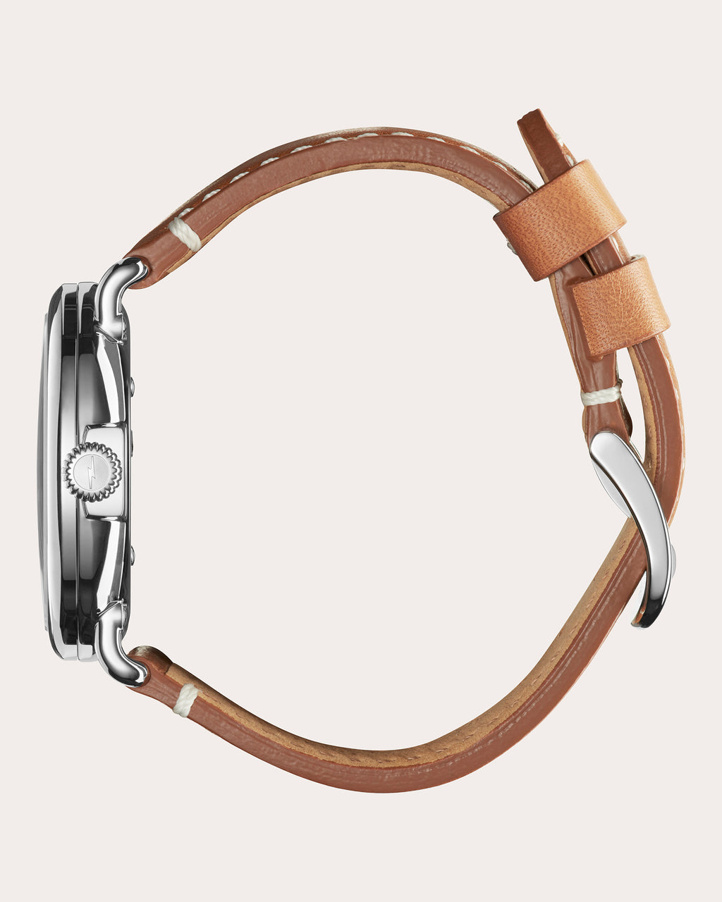 Men's Runwell 41mm Sub-Second Leather-Strap Watch